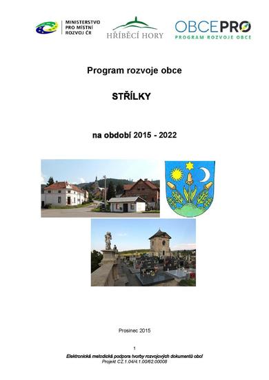 Program rozvoje obce Střílky na období 2015 - 2022